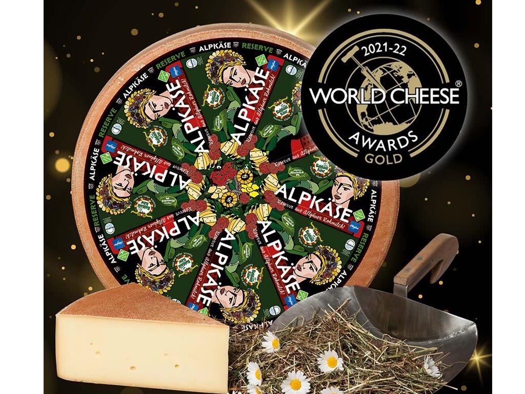 World Cheese Awards 2021 -Goldmedaille für Baldauf Alpkäse Reserve