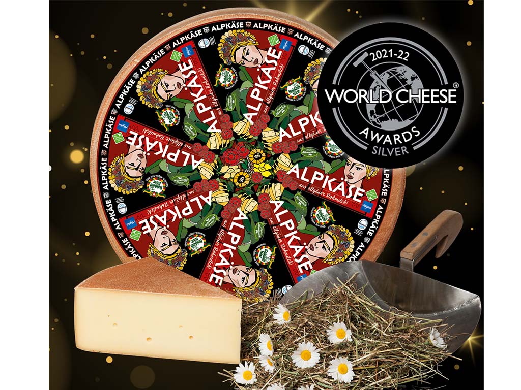 World Cheese Awards 2021 - Silbermedaille Baldauf Alpkäse